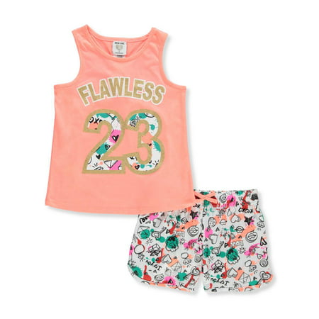 New Chic Girls' 2-Piece Shorts Set Outfit