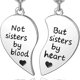 thumbnail image 1 of Conjunto de 2 colgantes de amistad para mejores amigas (BFF) y hermanas, con diseño de corazón a juego, de acero inoxidable. Regalos para mujeres y hombres., 1 of 5