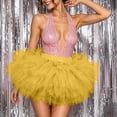 thumbnail image 4 of QSAWXQZ Women Tutu Skirt High Waist Elastic Waisted Pleated Tulle Dress up Skirt Party Free Size, 4 of 7