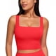 thumbnail image 1 of Top Corto CRZ YOGA Butterluxe Cuello Cuadrado Rojo XL, 1 of 6