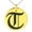 Gold, variant on Stainless Steel Letter T Initial Old English Monogram Engraved Small Medallion Circle Charm Pendant Necklace