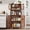 Brown, variant on Behost Kitchen Pantry Cabinet, Kitchen Pantry Storage Cabinet with Microwave Stand, Farmhouse Kitchen Hutch with 4 Doors & 5 Adjustable Shelves for Living Room, Dining Room, Bathroom, Rustic Brown