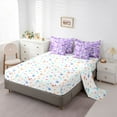 thumbnail image 5 of Homewish Floral Dragonflies Bedding Comforter Set 7 Pieces for Teens Female Men,White Flowers Dandelion Full Bedding Set Lightweight,Vintage Aesthetics Fitted Sheet Flat Sheet, 5 of 8