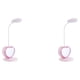 thumbnail image 2 of Lámpara de escritorio LED recargable Yuarrent portalápices Flexible ajustable rosa 2Conjunto, 2 of 6