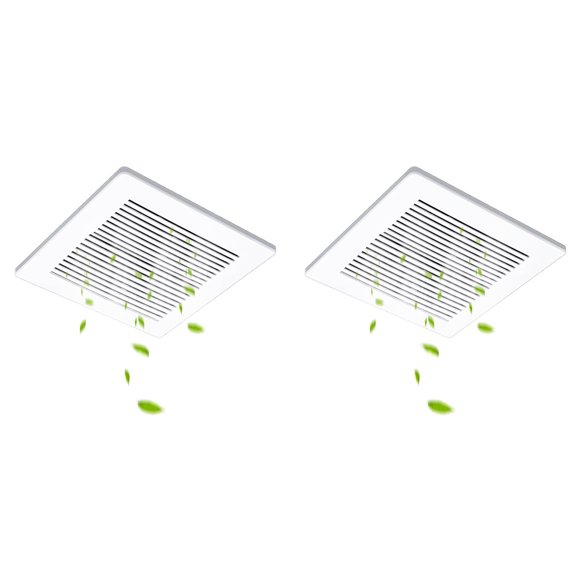 2X Repuestos para Cubierta de Ventilador de Escape de Baño de 30 X 30 cm, para Rejilla de Ventilación Cuadrada de Baño y Ventilador de Techo.