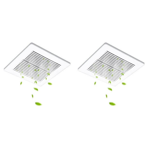 2X Repuestos para Cubierta de Ventilador de Escape de Baño de 30 X 30 cm, para Rejilla de Ventilación Cuadrada de Baño y Ventilador de Techo.