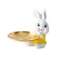 thumbnail image 3 of Bandeja de almacenamiento, estatua, adorno, llavero, almacenamiento de joyas, escultura de animal para bar rosa 14cmx18cm, 3 of 9