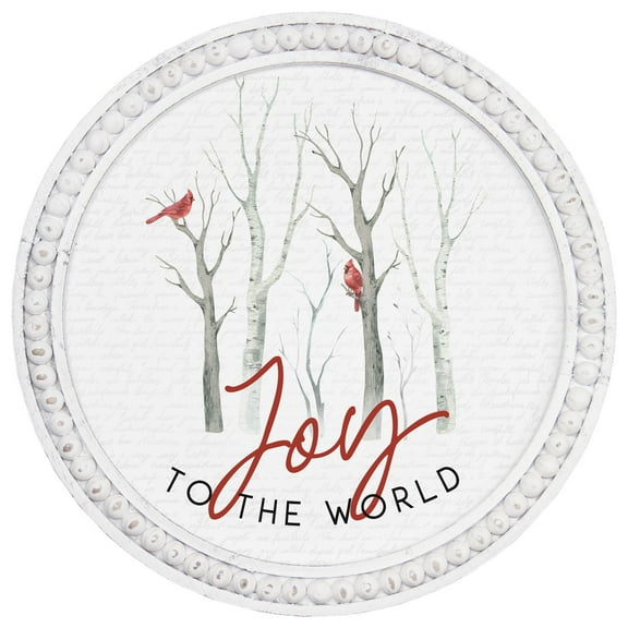 Beaded Art Round-Joy To The World (14 x 14)