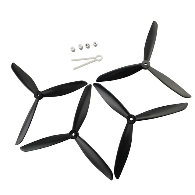 4 Paquetes De Hélices De Plástico De , 5 Colores, Aptos Para El Quadcopter De B2SE RC , Durable Negro Baoblaze Hélice RC Drone Quadcopter