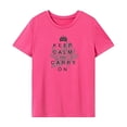 thumbnail image 1 of Camiseta para mujer, disfraz de verano, elegante camiseta con cuello redondo para caminar, viajar, vacaciones SG, 1 of 7