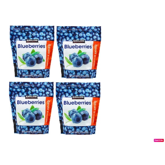 Kirkland Signature Whole Dried Blueberries, 20 oz 4PK