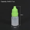 thumbnail image 4 of Uxcell Botellas de Goteo Vacías de Plástico de Boca Pequeña de 5ml/0.17oz Verde 50 Contenido, 4 of 6