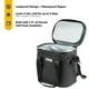 thumbnail image 3 of RTIC Soft Cooler 12 latas, bolsa aislada, caja de hielo portátil para almuerzo, playa, bebidas, viajes, camping, picnic, coche, viajes, enfriador flotante a prueba de fugas con cremallera, negro, 3 of 5
