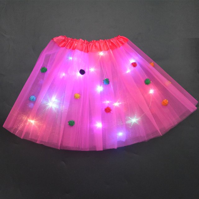 Tutú de hada con luz de mariposa para niña, falda LED, corona de flores brillantes, diadema, regalo de cumpleaños de Halloween, disfraz de fiesta de lujo