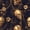 Black Gold, variant on Homewish Vintage Halloween Skull Bed Sheets,Rustic Floral Print Full Size Sheets,Brown Cream,4 Pieces,1 Flat Sheet,1 Fitted Sheet and 2 Pillowcases