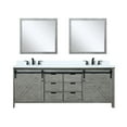 thumbnail image 3 of Marsyas 84 in W Ash Grey Double Vanity, Cultured Marble Top, Faucet Set and 34 in Mirrors, 3 of 8