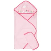 Child of Mine by Carters - Hooded Towel and Washcloth, Pink