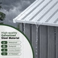 thumbnail image 6 of NETAJE 10'x16' Outdoor Storage Shed with Lockable Doors and Updated Frame, Metal Steel Storage Sheds for Outside, Backyard, Garden, Lawn, 6 of 7