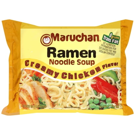 (24 Packs) Maruchan Creamy Chicken Instant Ramen, 3 oz