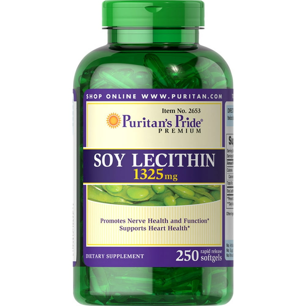 Puritan's Pride Soy Lecithin 1325 mg 250 caps