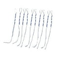 thumbnail image 4 of 10 piezas de tzitzits tradicionales judíos, tzitzits de jeans, borlas, decoración judía Azul Blanco, 4 of 9