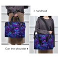 thumbnail image 6 of FORMRS 16" Laptop Bag Carrying Sleeve Case with Handle Travel Shoulder Briefcase, Purple Mushrooms Pattern, 6 of 8