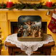 thumbnail image 5 of Mini Christmas Nativity Set in Tin Box - Holy Family Figurines, Religious Home Decor Aesthetic, Perfect Festive Birthday Gift for Family, Ideal for Holiday Home Decor & Desktop Religious Displays, D, 5 of 6