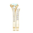 thumbnail image 3 of Rosec Jewels Solitaire Ethiopian Opal Ring Set with Moissanite for Women (AAA Grade), 18K Yellow Gold, US 6.00, 3 of 9