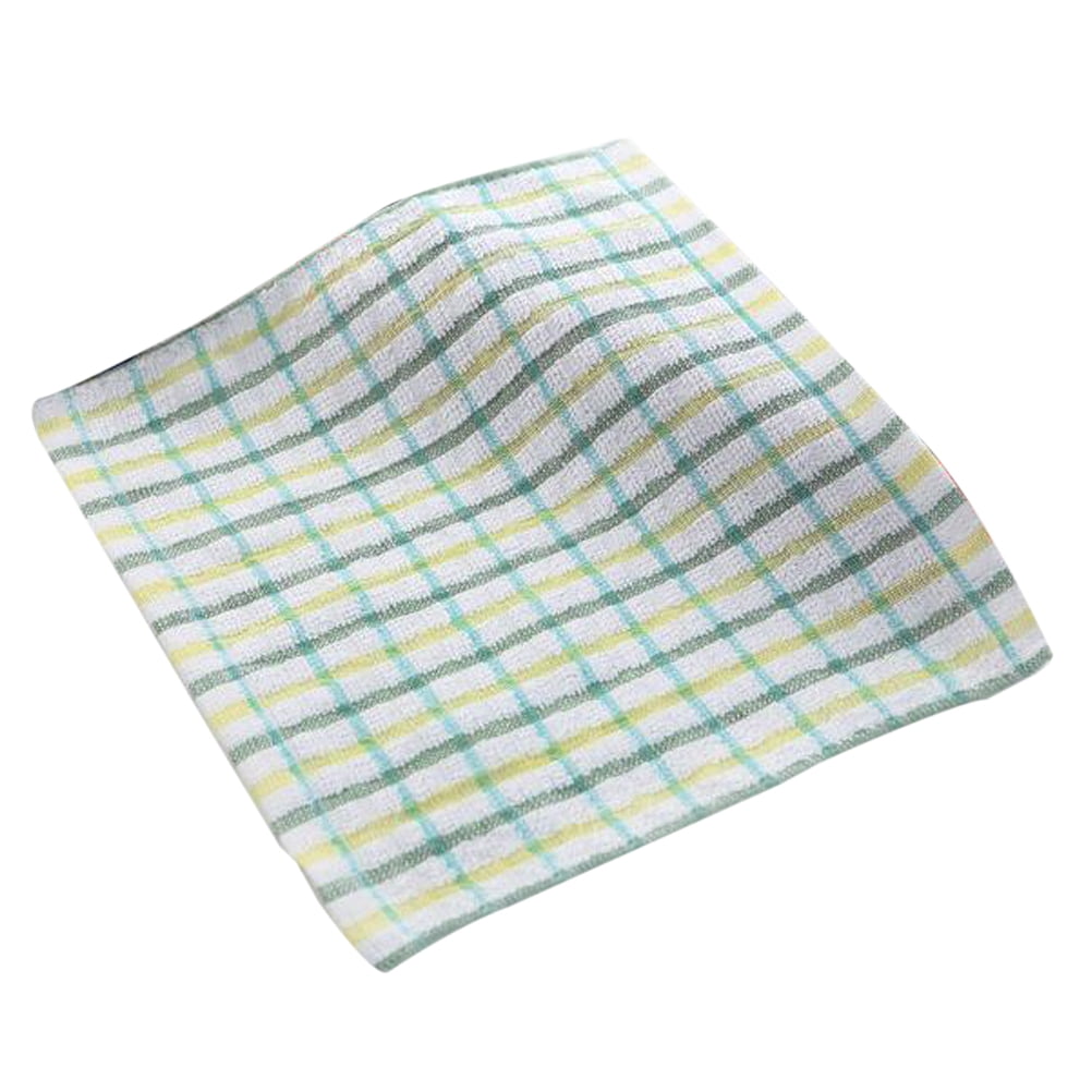Super Absorbent Soft Skin-friendly Solid Color lint-free Plaid Pattern Towel S 
