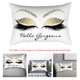 thumbnail image 1 of Funda de almohada, decoración del hogar, patrón de pestañas, funda de cojín, funda de almohada personalizada, 1 of 8