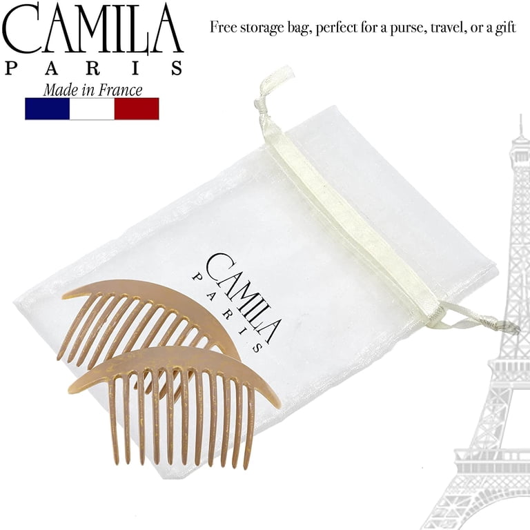 Camila Paris CP2941 French Hair Side Combs, Beige Pearl  display picture 3