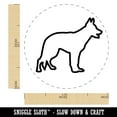 thumbnail image 2 of German Shepherd Dog Outline Self-Inking Rubber Stamp Ink Stamper - Pink Ink - Medium 1 Inch, 2 of 7