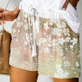 thumbnail image 2 of Mujeres Pantalones Cortos con Bolsillos Impresos Detalle Vendaje, Casual Y Suelto Ajuste Pantalones Cortos de las Mujeres para el Verano, 2 of 5