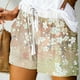 thumbnail image 3 of Mujeres Pantalones Cortos con Bolsillos Impresos Detalle Vendaje, Casual Y Suelto Ajuste Pantalones Cortos de las Mujeres para el Verano, 3 of 5