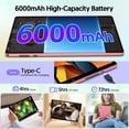 thumbnail image 6 of FITIFUN 10.1 inch Tablet Android 14 Tablets with Case, 4GB RAM 32GB ROM 1TB Expand, Quad-core, HD Display, WiFi, Dual Camera, Pink, 6 of 8