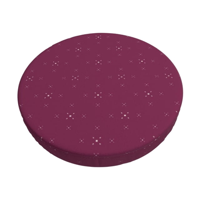 Disketp Small Stars Funda Redonda para Taburete, Funda de Cojín para Silla de Bar Suave y Elástica-14 inch