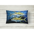 thumbnail image 2 of Carolines Treasures MW1125PW1216 Fish - Tuna Tuna Blue Canvas Fabric Decorative Pillow 12H x16W multicolor, 2 of 3