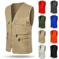 thumbnail image 4 of Men's Multi Pocket Travelers Fishing Photography Director Casual Outdoor Vest, 4 of 9