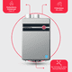 thumbnail image 2 of Boiler Instantáneo Comercial Rheem Condensación LP 5 Serv gris 21, 2 of 6