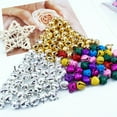 thumbnail image 2 of 100Pcs/Set Jingle Bells Nordic Style Shatter-proof Small Size Christmas Tree Hanging Bells Decor for Festival, 2 of 11