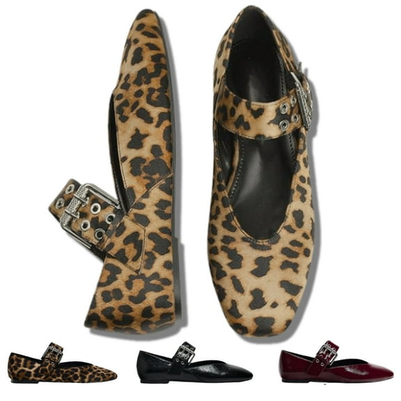 PPCHVOMEY Slip-On Ballet Flats for Women Mary Jane Shoes for Casual&Work Women Shoes Dressy Ballet Flats Shoes with Adjustable Strap