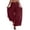 Wine #1, variant on WULMLEO Womens Linen Wide Leg Split Skirt Pants Boho Loose Palazzo with Elastic Waist Drawstring 2026 Beach Vacation Pants Black 3XL