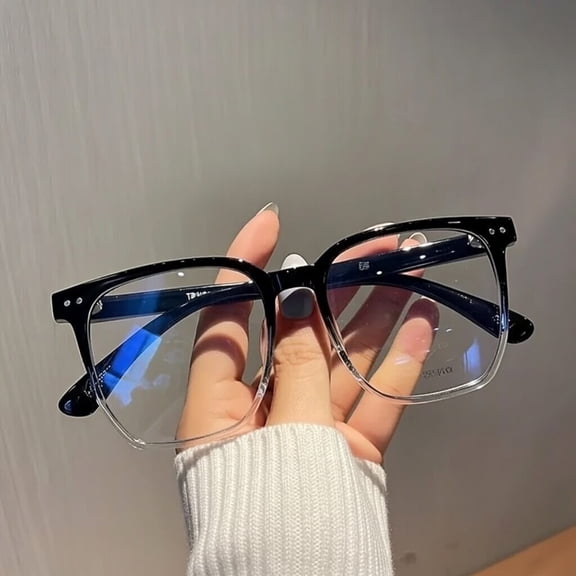 Sheng Chao Anti-Blue Light Lightweight Square Computer Glasses Black 1 Pair