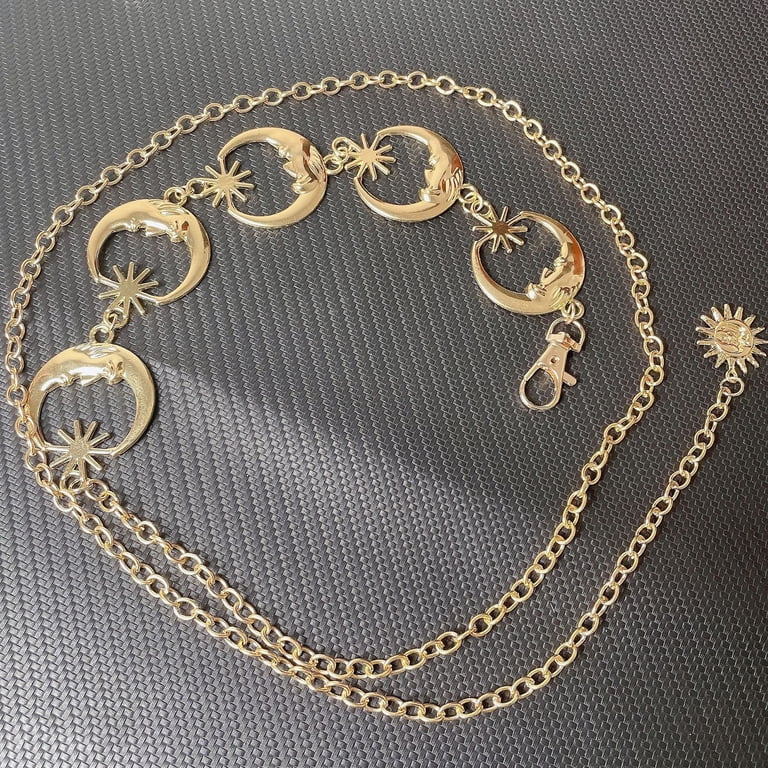 Moon Star Metal Waist Chain Sun Pendant Belly Belt Body Chains Travelwant Moon Star Metal Waist Chain Sun Pendant Belly  main image 2
