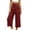 Wine, variant on Bloomae Capri Pants for Women Wide Leg High Waisted Pleated Dress Pants Business Casual Capris Work Office Cropped Slacks Trousers with Pockets