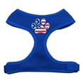 thumbnail image 1 of Paw Flag USA Screen Print Soft Mesh Harness Blue Medium, 1 of 1