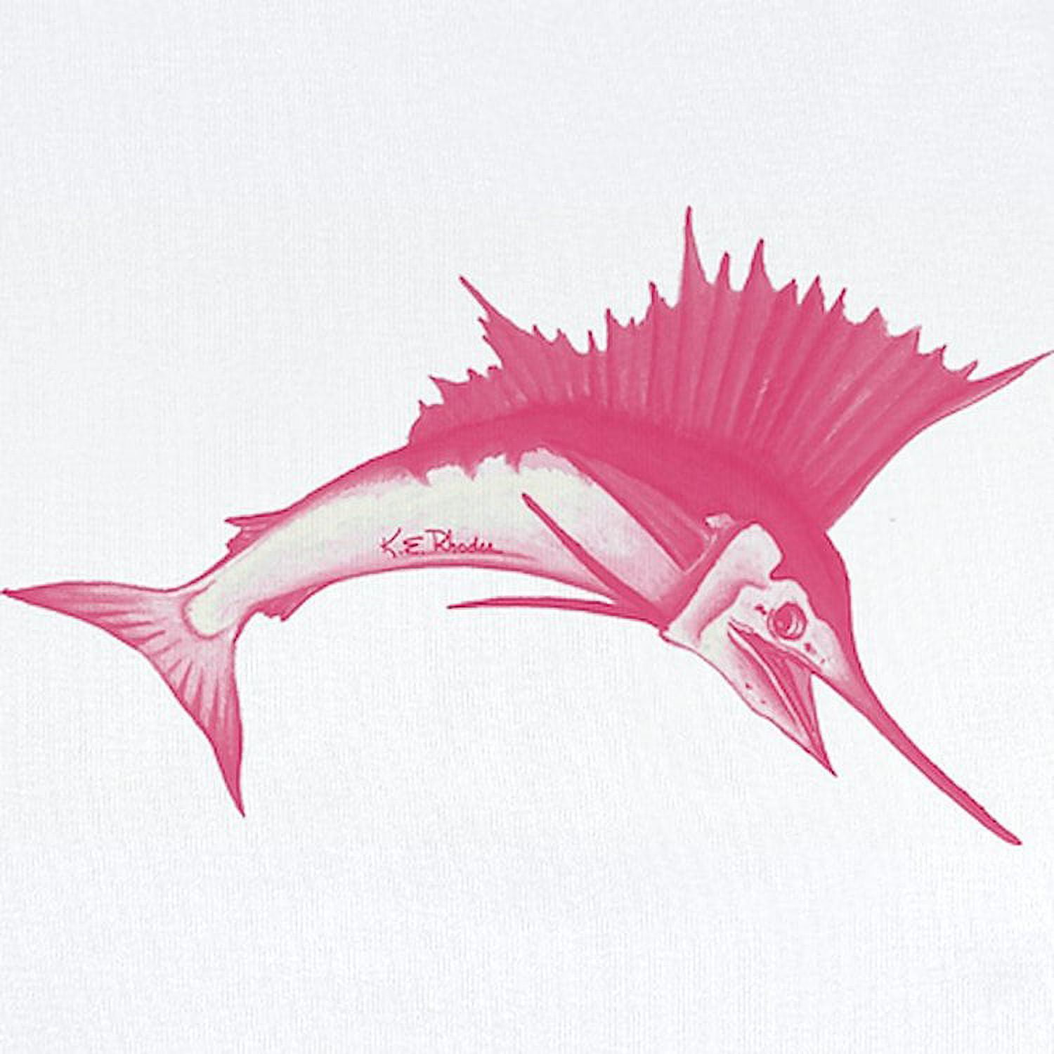 CafePress - Pink Sailfish Infant Onsie Body Suit - Baby Light Bodysuit, Size Newborn - 24 Months