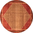 thumbnail image 1 of Ahgly Company Machine Washable Indoor Round Persian Orange Traditional Area Rugs, 3' Round, 1 of 1