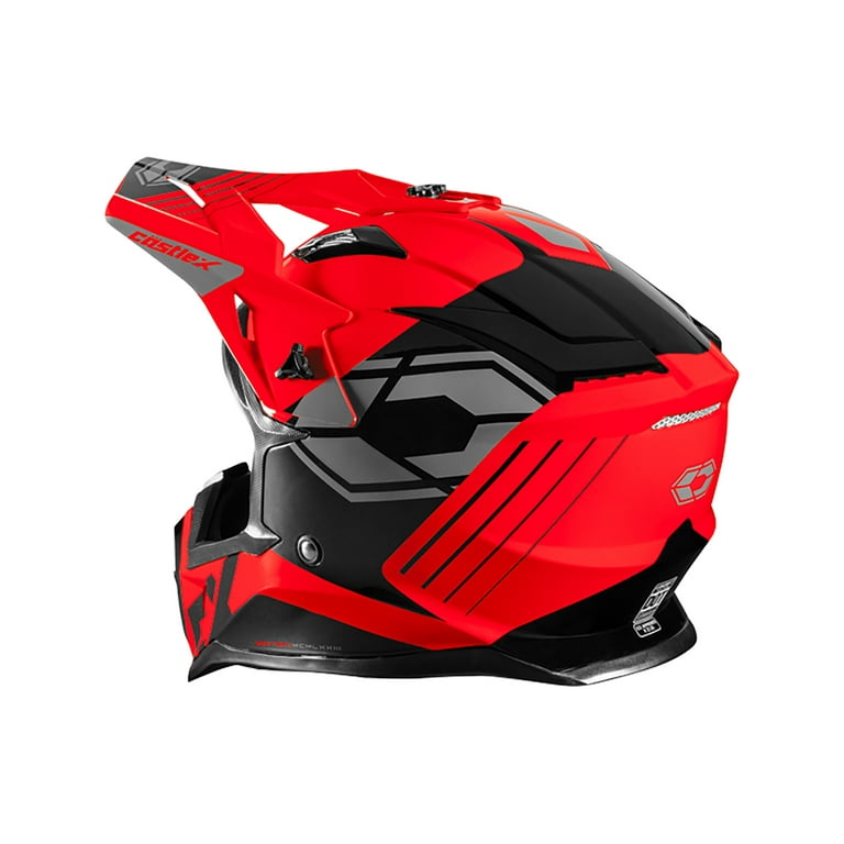 Adult Castle X MX Helmet Off Road ATV UTV CX200 Sector DOT Approved - Red -  3XL - Walmart.com