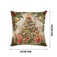 thumbnail image 3 of Christmas Pillow Covers Decorative Throw Pillow Cases Washable Cushion Case for Sofa Couch Bedroom Living Room Home Decor, 3 of 6